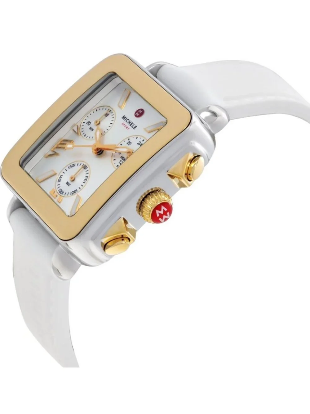 NWT Michele Deco Sport Silver-tone Dial Ladies Watch